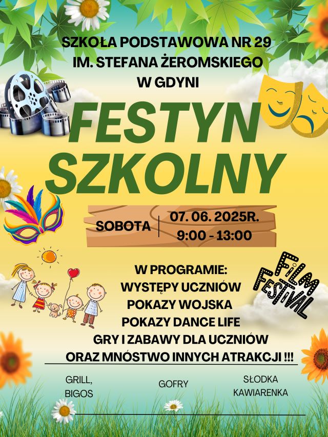 Festyn szkolny 7 czerwca 2025 roku